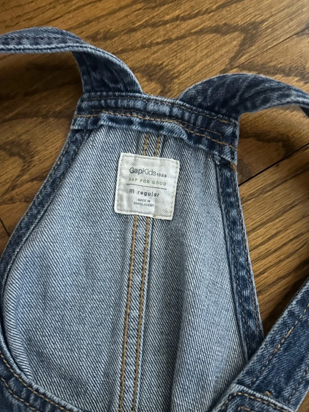 GAP Kids Light Blue Denim Jumper Dress